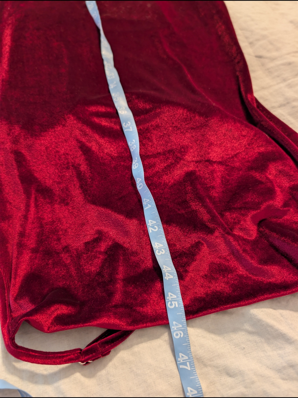 NWT Velvet Cowl Neck Maxi Dress with Dramatic Back Bow & Ruffles Large Burgandy - Picture 9 of 9